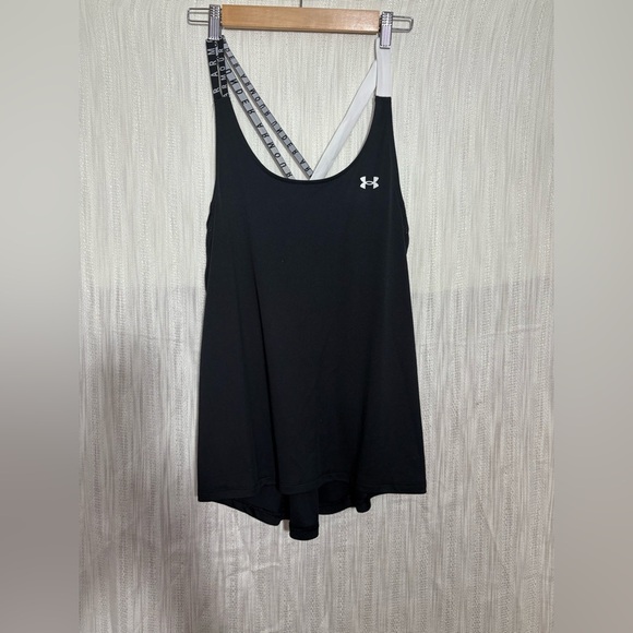 Under Armour Women's Black and White Tank Top - Picture 1 of 6